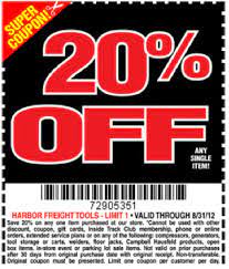 20 Off Coupon For Harbor Freight Tools Free Flashlight Harbor Freight Tools Printable Coupons Coupons