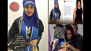 شاهد بنت يمنية تذهل زوجة الرئيس الامريكي اوباما مع الترجمة a yemeni student in america astonished michelle obama wife of the amer fashion stuff to buy hijab