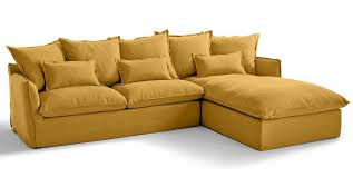 Canapé d angle jaune moutarde. Quelle Deco Pour Un Salon Avec Un Canape Jaune