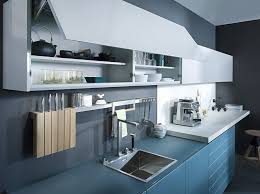 blue kitchen cabinets