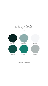 Branding Color Palette Inspiration Modern Color Palette Brand Color Palette Teal Color Palette