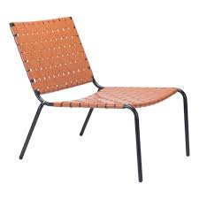 Zuo Beckett Tan Metal Outdoor Lounge Chair 703903 The Home Depot Lounge Chair Outdoor Patio Lounge Chairs Modern Lounge Chairs