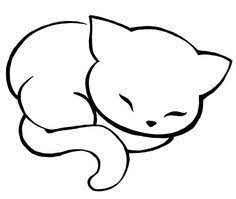 Une façon simple et amusante de créer son . Chat Qui Dort Galerie De Photo Et Modele De Tatouage Dessin Chat Facile Dessin Chaton Dessin Chat