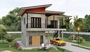 Simple Two Storey House With Two Bedrooms Cool House Concepts In 2020 Two Storey House Luxury House Designs Modern Bungalow House