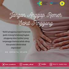 Rasa sakit ini disebabkan oleh cedera otot atau sendi di area pinggang. Rsup Dr Sardjito Jangan Anggap Remeh Sakit Pinggang