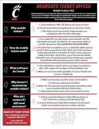Cincinnati Bearcats Mobile Tickets Faq Bearcats Cincinnati Bearcats Cincinnati