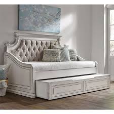 Warm antique finishes and artistic distressing along with a grand scaled group to be passed to generations. Magnolia Manor Daybed W Trundle By Liberty Furniture Furniturepick