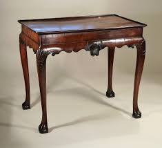 Irish George Ii Carved Mahogany Tea Table Ireland C1750 Of Well Figured Close Grained Mahogany The Top Tea Table Chippendale Furniture Georgian Furniture