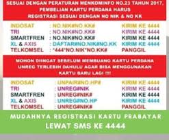 Dengan adanya kewajiban registrasi kartu menggunakan nomor kk dan nik, diharapkan menghadirkan rasa takut kepada oknum pelaku kejahatan via telepon. Update Cara Mudah Registrasi Dan Unreg Kartu Prabayar Melalui Sms Ke 4444 Deblog