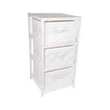 Au travail, j'ai un petit meuble en métal à trois tiroirs, celui du haut fermable à clé. Meuble De Rangement 3 Tiroirs Bois Et Papier Tresse 32 X 32 X H 63 Cm Blanc Achat Vente Meuble Bas Commode Sdb Meuble De Rangement 3