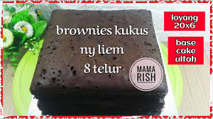 Jun 07, 2021 · resep brownies kukus ny.liem 1/2 resep. Brownies Kukus Ny Liem 8 Telur Base Cake Untuk Kue Ulang Tahun Loyang 20 Cm X 6 Enak Lembut Youtube