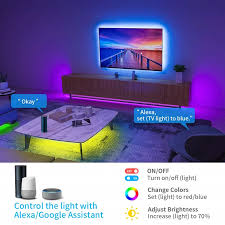 Smart Wifi Music Led Strip Lights Usb Tv Backlight Kit With Alexa Google Home 16 Color Changing 5050 Led Bias Lighting Home Automation Modules Aliexpress