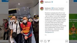 Adelin lis, buronan kejaksaan agung selama 13 tahun telah tiba di indonesia, tepatnya bandara soekarno hatta. Qzwgqvvwh5mwfm