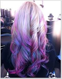 Purple hair with top braid and top knot. 115 Extraordinary Blue And Purple Hair To Inspire You