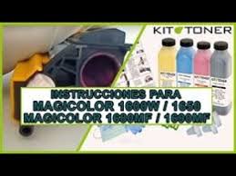 Konica minolta magicolor 1680mf printer driver and software download for microsoft windows and macintosh. Instrucciones De Recarga Toner Compatible Para Magicolor 1600w 1650 1680mf 1690mf Youtube