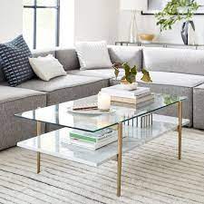 West elm in coffee tables in ontario. Mid Century Art Display Coffee Table Marble
