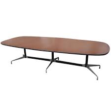 10 Ft Herman Miller Eames Walnut Racetrack Conference Table 1stdibs Com Actual Vintage 8 000 Conference Table Eames Furniture