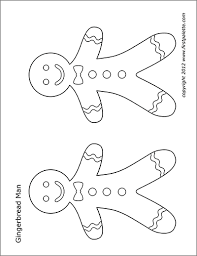 Download gingerbread man outline and use any clip art,coloring,png graphics in your website, document or presentation. Gingerbread Man Free Printable Templates Coloring Pages Firstpalette Com