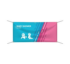 Baby Shower Vinyl Banners Personalized Baby Shower Banner Bannerbuzz