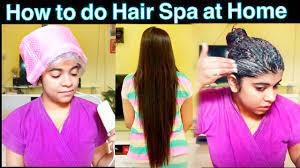 Wrap your head in this towel. How To Do Hair Spa At Home Hindi Salon Style Hair Spa At Home For Dry Damaged Hair Youtube