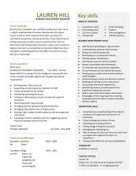 business development manager cv