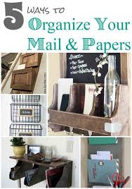 5 More Ways To Organize Your Mail Idees Pour La Maison Bureau De Travail Organisation