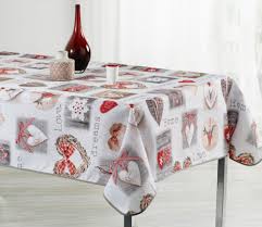 Nappe Rectangulaire Anti Tache Coeurs Osiers Beneficiez Immediatement De 10 De Remise Sur Votre Premiere Commande Code Nappe Nappe De Table Nappe Ovale