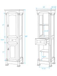 The narrowest that the standard size falls into is a width of 28 inches. 55 Andover Single Bath Vanity White Bathgems Com