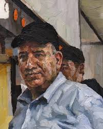 Hello folks! Here is a large new café painting I completed recently. It is  currently