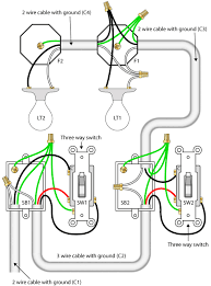 Variety of 3 way switch wiring diagram light in middle. How To Wire A 3 Way Switch With 2 Lights Quora