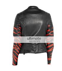 3 1 Phillip Lim Tiger Print Black Leather Biker Jacket