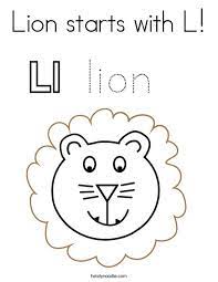 Get hold of these coloring sheets that are full of pictures and involve your kid in painting them. Lion Starts With L Coloring Page Twisty Noodle