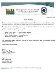 Maybe you would like to learn more about one of these? Radio Gee 90 2fm Live River Gee County Association In The America Rigcaa Announces Acting Officials For Liberia Office Amidst It Country Director Suspension Facebook