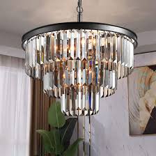 5 out of 5 stars. Amazon Com Tzoe Luxury Black Smoke Crystal Modern Contemporary Chandeliers Pendant Ceiling Light Fixture 3 Tier Chandelier Lighting For Dining Room Living Room Bedroom Foyer W19 69 Home Improvement