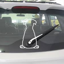 Puppy Dog Rear Windshield Wiper Tail Vinyl Decal Smarter Shopping Better Living Aliexpress Com Cute Car Decals Funny Car Decals Cool Car Stickers