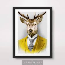 Just like horus, montu or monthu was the god of war with head of a falcon. Amazon Com Stag Deer Antlers Quirky Animal Head Portrait Art Print Poster Home Decor Wall Picture Human Body Eccentric Bizarre Funny Vintage Odd Bizarre Unusual A4 A3 A2 10 Sizes Handmade