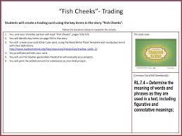 Read the following excerpt called fish cheeks by amy tan. Fish Cheeks Trading Ppt Download