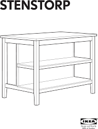 Ikea tornviken kitchen island in very good condition. Ikea Stenstorp Kitchen Island 50x31 Assembly Instruction