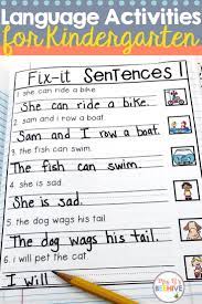 Help Your Students Master Those Tricky Common Core Language Standards With This Kindergarten Lan Writing Instruction Kindergarten Language Kindergarten Writing