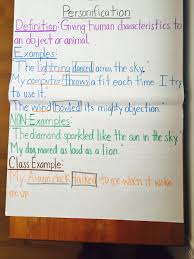 Interactive Personification Anchor Chart Teaching 6th Grade Language Arts Lessons Student Teaching