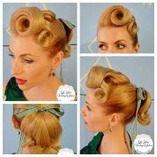 Mitte Der 50er Eine Beliebte Frisur Besonders Bei Jungen Damen Vintage Frisuren Frisuren Rockabilly Frisur