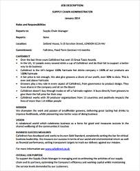 Supply chain analysts perform research and analysis to address the supply chain needs of an organization. Free 7 Supply Chain Management Job Description Samples In Ms Word Pdf