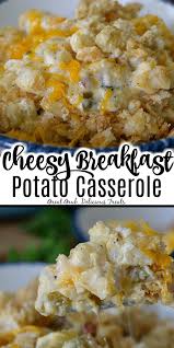 Mix o'brien potatoes and butter together well. Cheesy Breakfast Potato Casserole Great Grub Delicious Treats