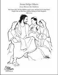 It had been dry earth, before his spit and blood had soaked into it. Jesus And The Little Children Coloring Page Audio Bible Story And Script Available At Http Kids Bless The Child Jesus Story For Kids Bible Stories For Kids