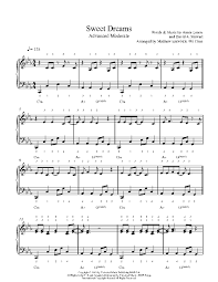 Sweet dreams sheet music for flute piano download free in. Sweet Dreams By Eurythmics Piano Sheet Music Advanced Level