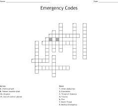 That word is the answer and the rest of the clue defines it. Emergency Codes Crossword Wordmint