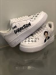 Custom Af1s One Direction Shoes Custom Shoes Diy Harry Styles Shoes