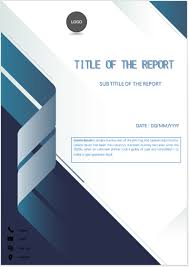 Cover Page Folded Blue Stripe Cover Page Cover Pages Cover Page Template Book Cover Template Page Template