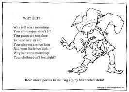 Why Is It Silverstein Poems Kids Poems Shel Silverstein Poems