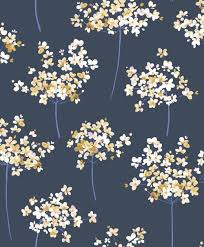 Boboli By Casadeco Ink Wallpaper Wallpaper Direct Blue Flower Wallpaper Floral Pattern Wallpaper Blue Wallpaper Iphone